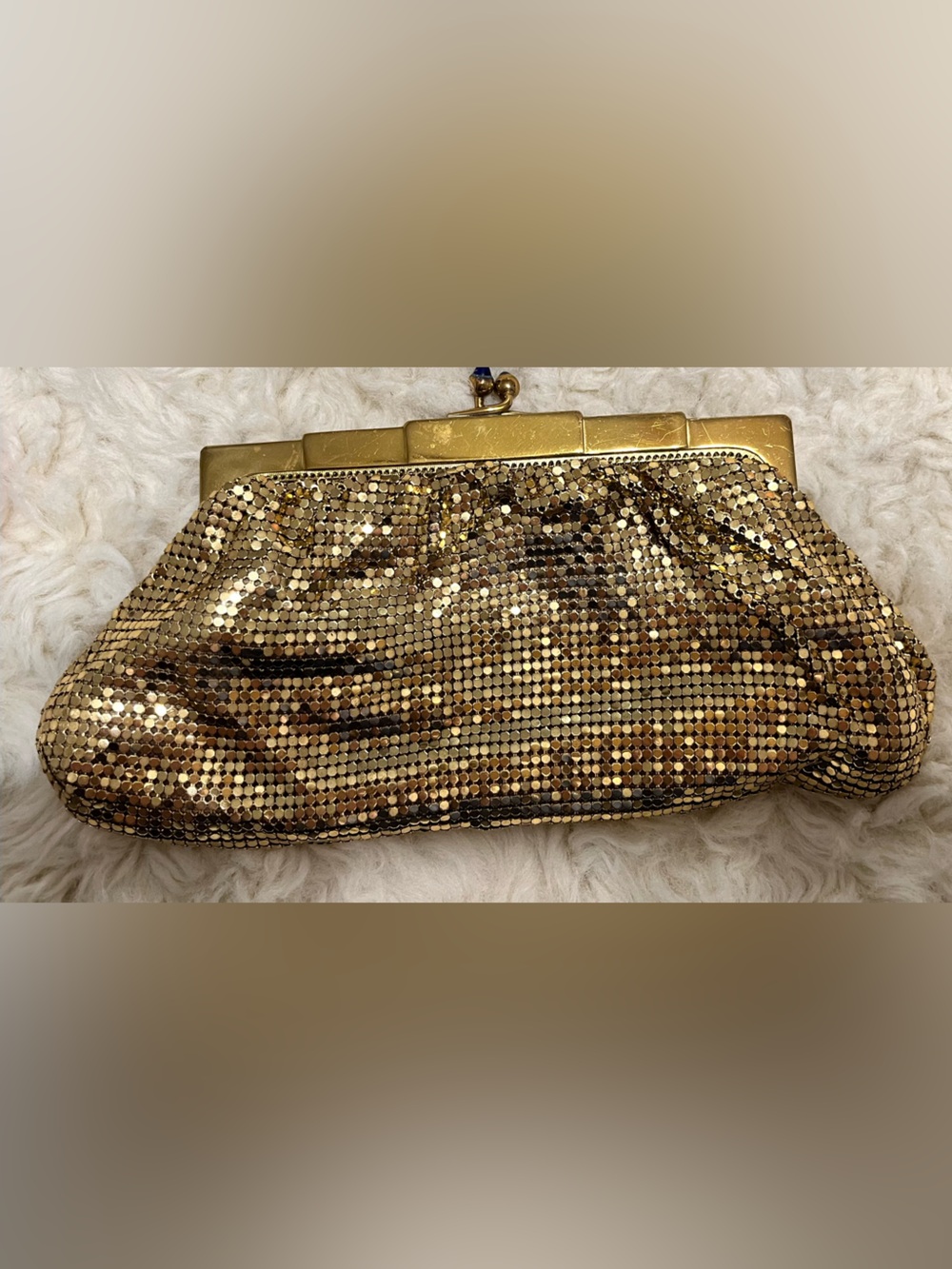 Whiting & Davis Gold Mesh Evening Clutch